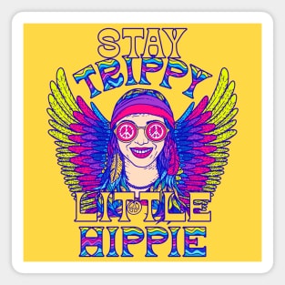 Trippy Little Hippie Magnet